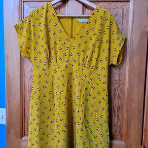 NWOT Boden Rosemary Yellow Floral Dress